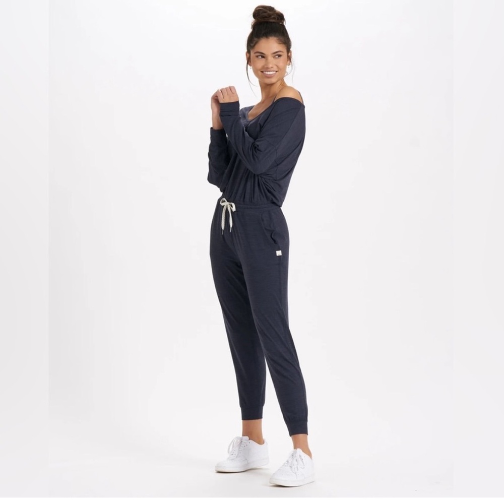 Vuori Lux Jumpsuit in Grey Small NWOT